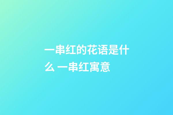 一串红的花语是什么 一串红寓意